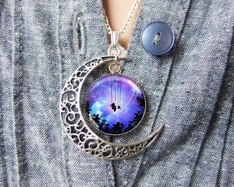 荡秋千 - 项链/配件饰品/生日礼物【Special U Design】 - 项链 - 其他金属 紫色