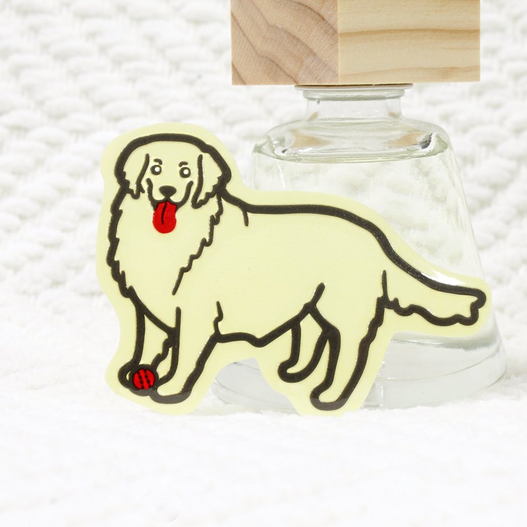 [反光贴纸] 拉不拉多 骨头款 Labrador Retriever 6*7.9 cm - 其他 - 防水材质 白色