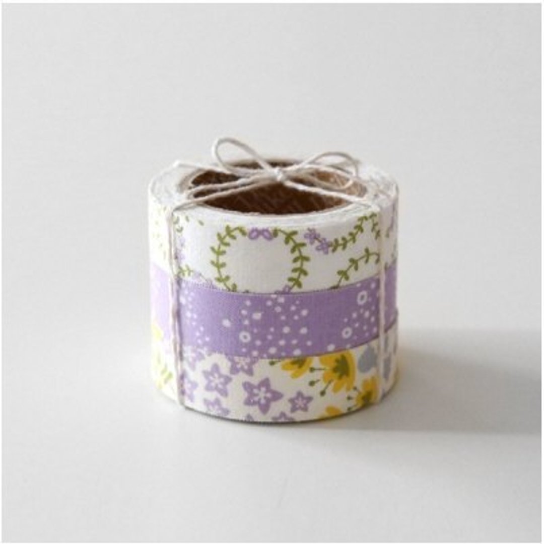 Dailylike fabric tape 北欧风布胶带(三入) 46-wildflower,E2D54227 - 纸胶带 - 其他材质 紫色