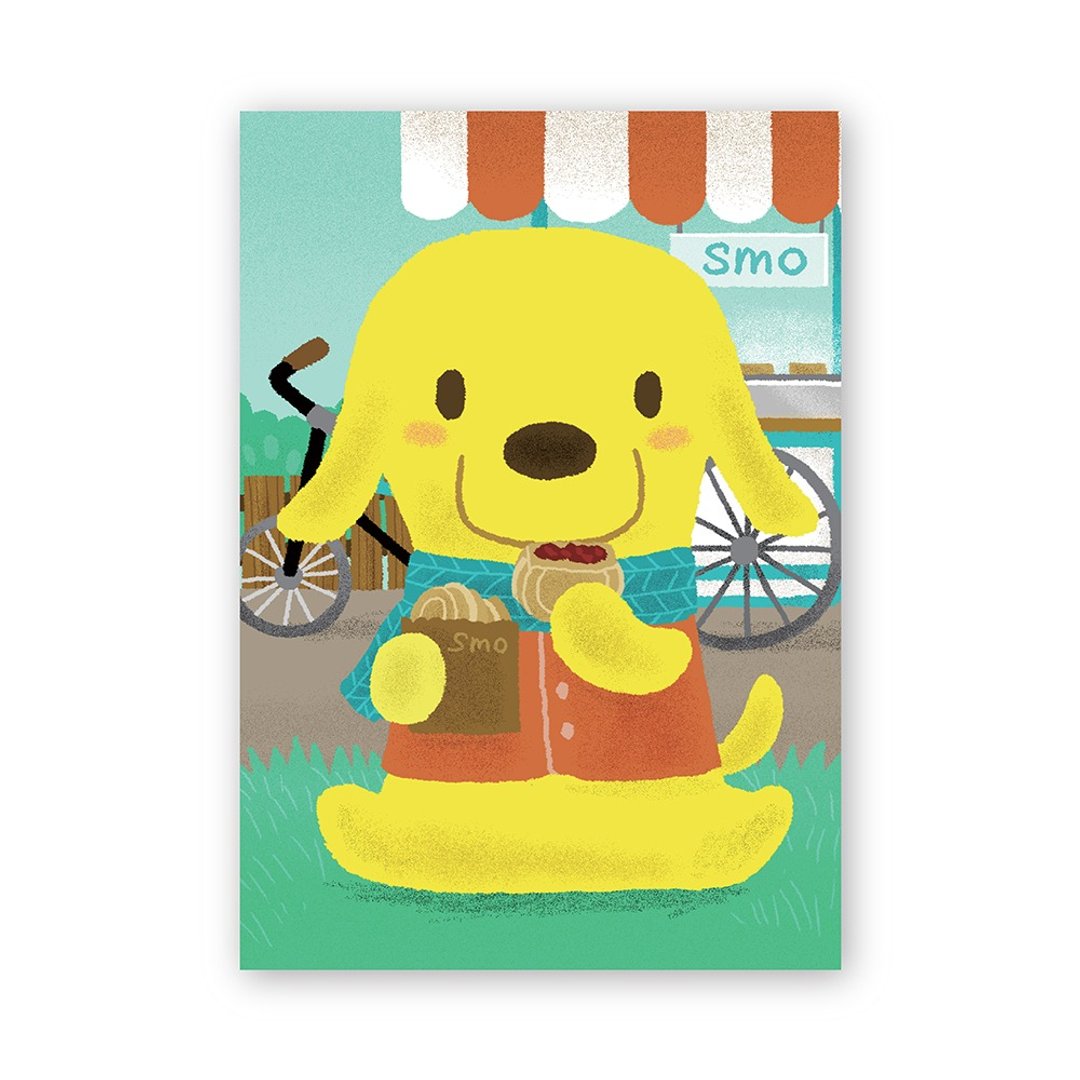[Poca] 台式点心明信片：红豆饼（编号17） - 卡片/明信片 - 纸 