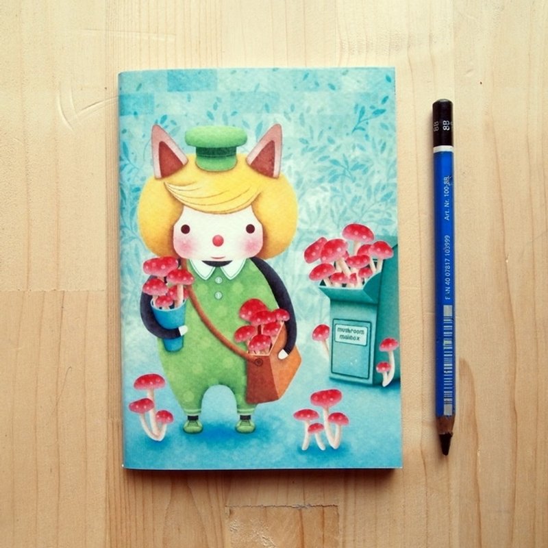 《蘑菇邮差先生》笔记本 - 笔记本/手帐 - 纸 蓝色