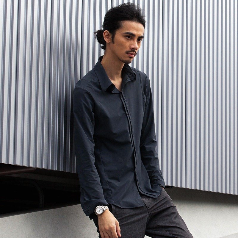 Water Repellent Stretch Shirt 防泼水弹性衬衫 - 男装衬衫 - 其他材质 灰色