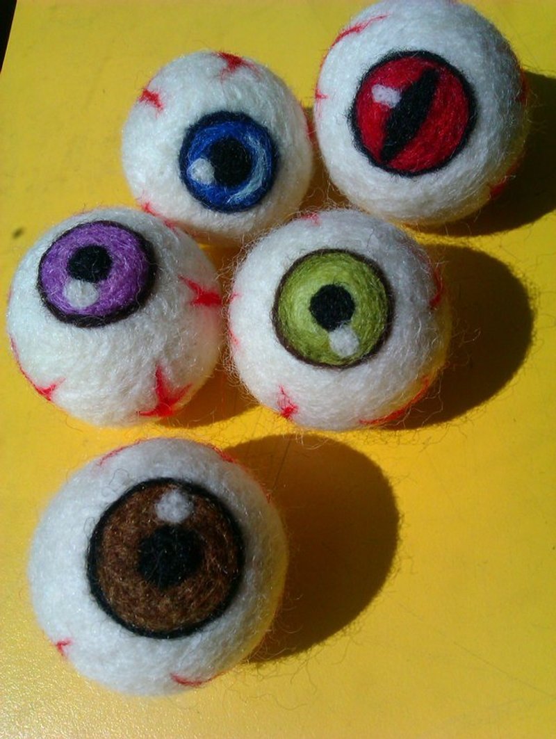 (安手)羊毛毡~灵魂之窗吊饰 - 吊饰 - 羊毛 白色