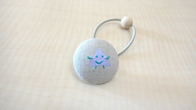 手感布包扣发束 - 三角人 - 发饰 - 其他材质 紫色