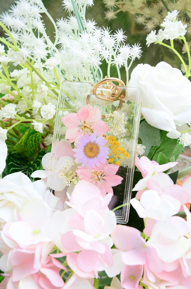 Tammy St. 冰花系列 淡粉淡紫可爱小花 冰花·乐悠卡套 - 证件套/卡套 - 塑料 粉红色