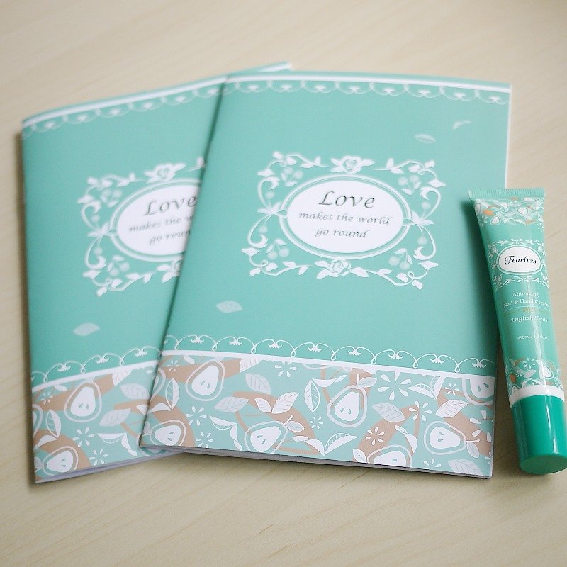 ▍买一本捐一本▍肌肤新习惯Gifu Cosme爱让世界转动fearless公益笔记本(英国梨) - 笔记本/手帐 - 纸 绿色