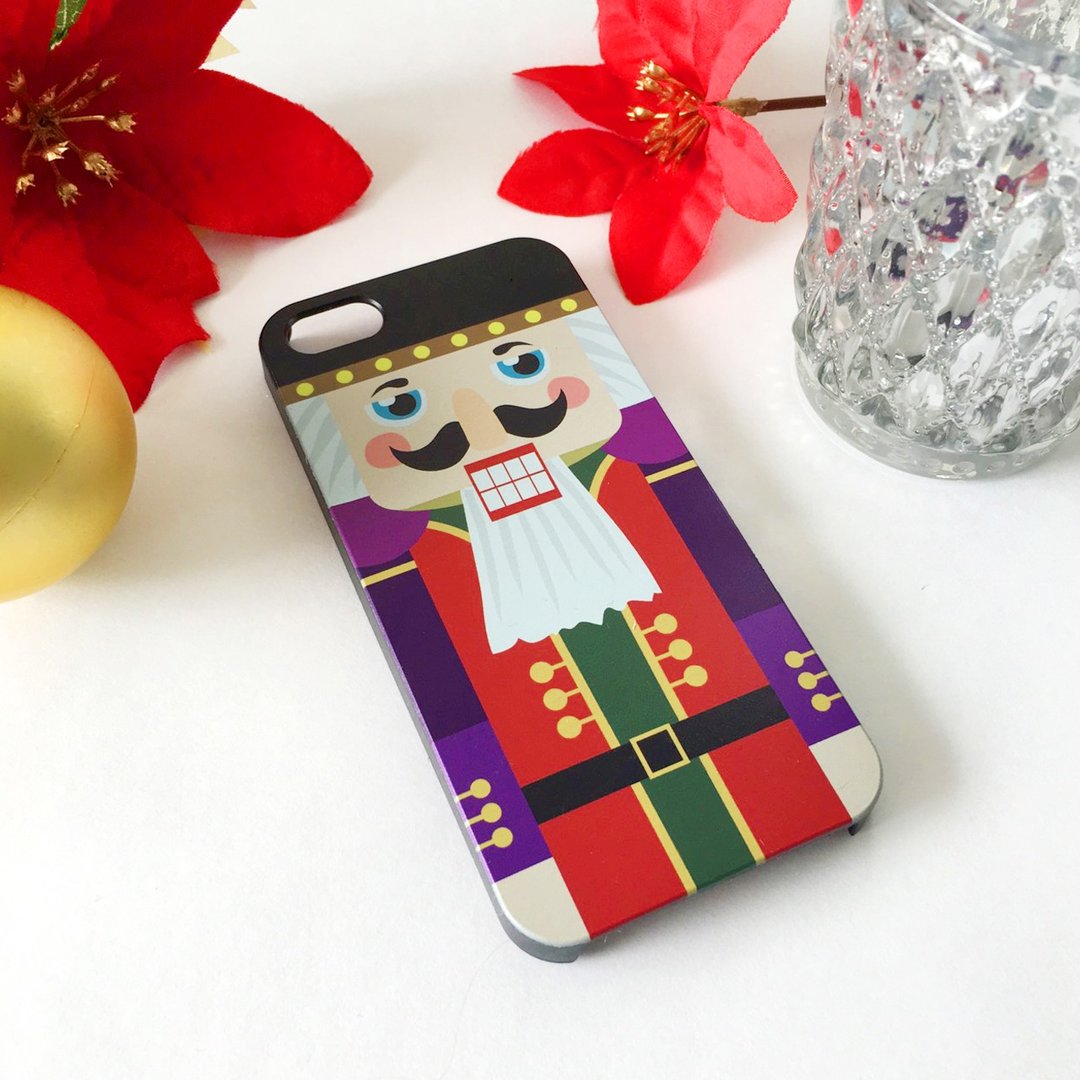 香港原创设计 圣诞系列 - 胡桃夹子图案1 iPhone X,  iPhone 8,  iPhone 8 Plus, iPhone 7 case, iPhone 7 Plus case, iPhone 6/6S, iPhone 6/6S Plus, Samsung Galaxy Note 7 case, Note 5 case, S7 Edge case, S7 case - 手机壳/手机套 - 塑料 