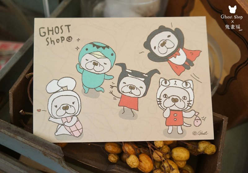 (售完)法朗基明信片 - 卡片/明信片 - 纸 金色