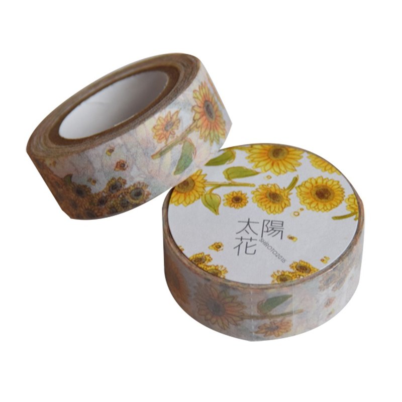 太阳花(复刻)-纸胶带 - 纸胶带 - 纸 黄色