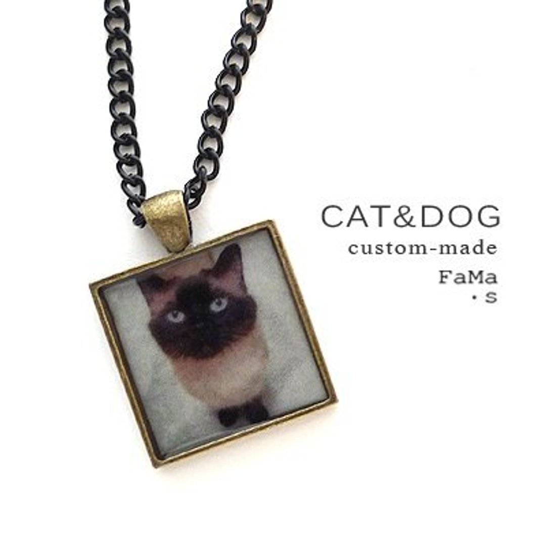 **定制量身**FaMa·s 毛小孩项炼(cat猫dog狗) - 项链 - 其他金属 咖啡色