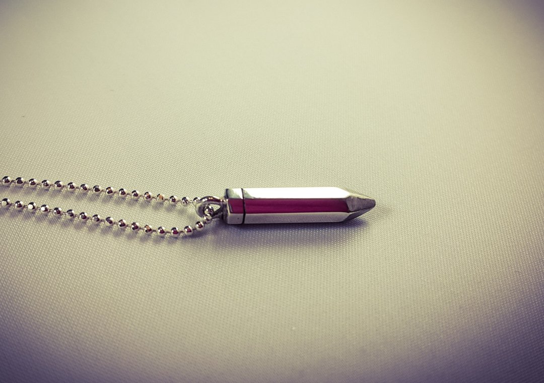 The pen 铅笔纯银项链 锁骨链 毕业礼物 纪念日 情人节 - 锁骨链 - 其他金属 多色