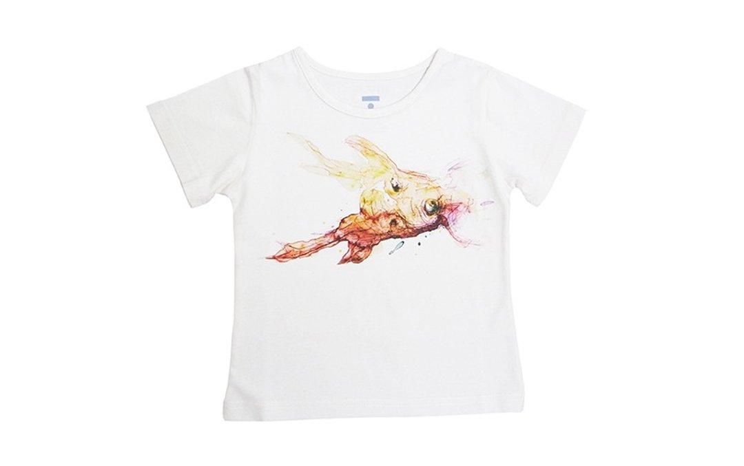 I.A.N Children's  童装系列  麋鹿先生 原色 100% Organic Cotton (可订制成白Ｔ） - 其他 - 棉 金色