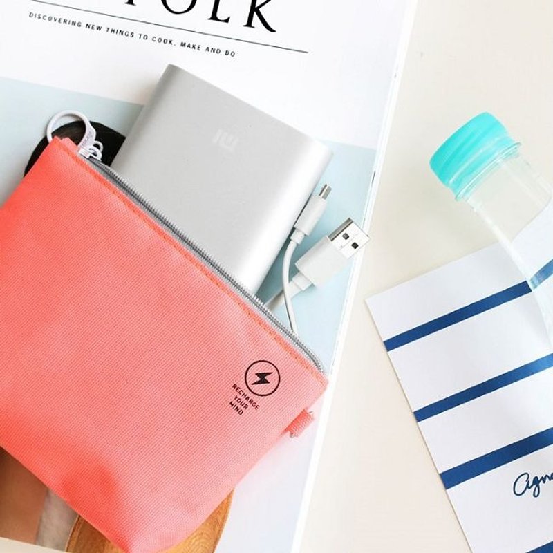 iconic-闪电3C周边充电器收纳包-萤光粉红,ICO84112 - 手拿包 - 其他材质 粉红色