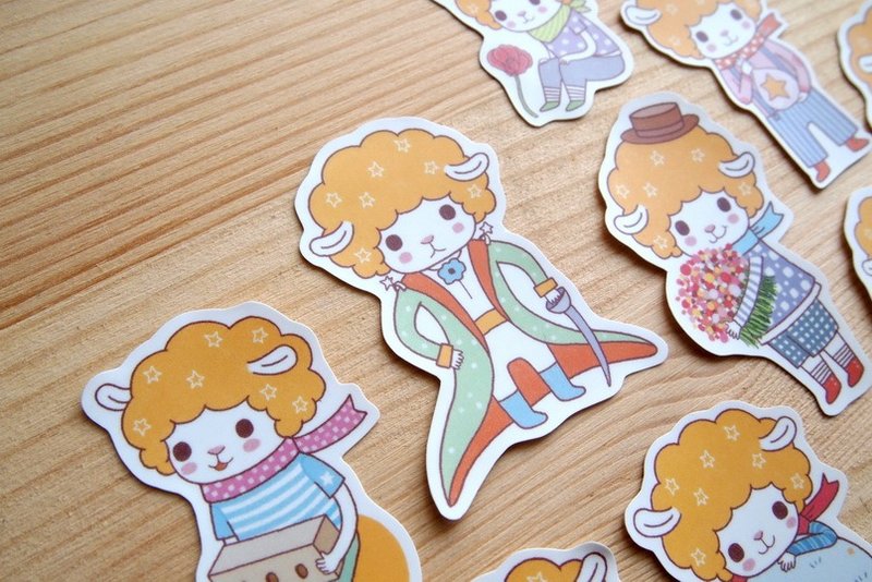 《小绵羊》雾面贴纸 - 贴纸 - 纸 多色