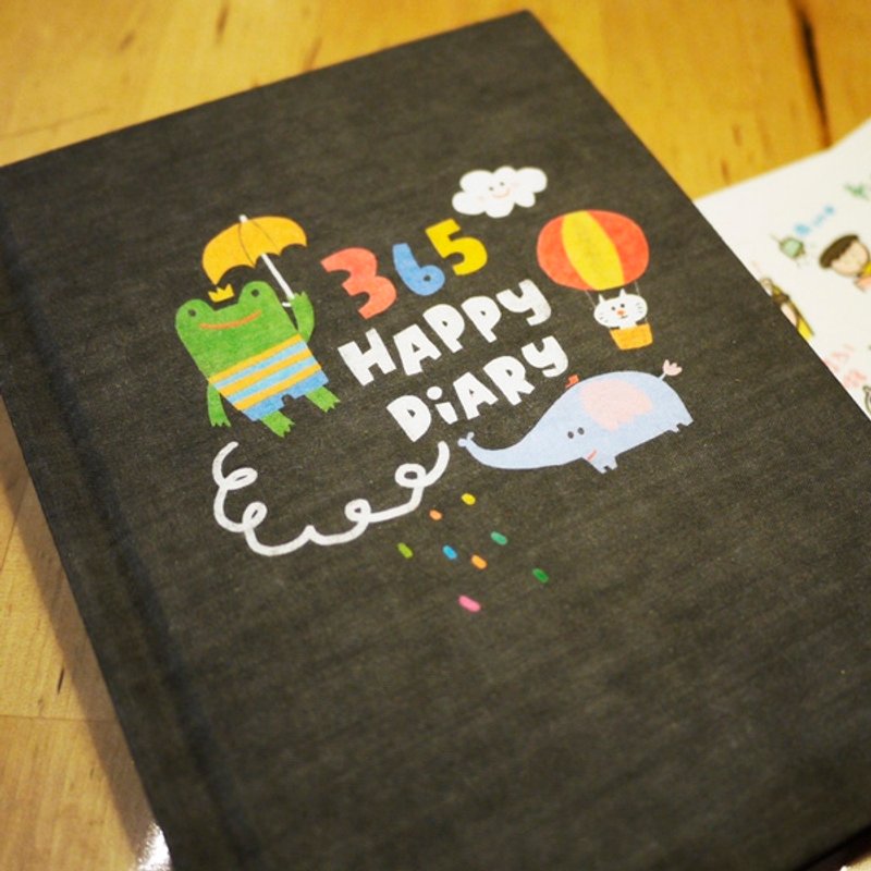 好好用行事历7代_365 Happy Diary幽默黑 - 笔记本/手帐 - 纸 黑色