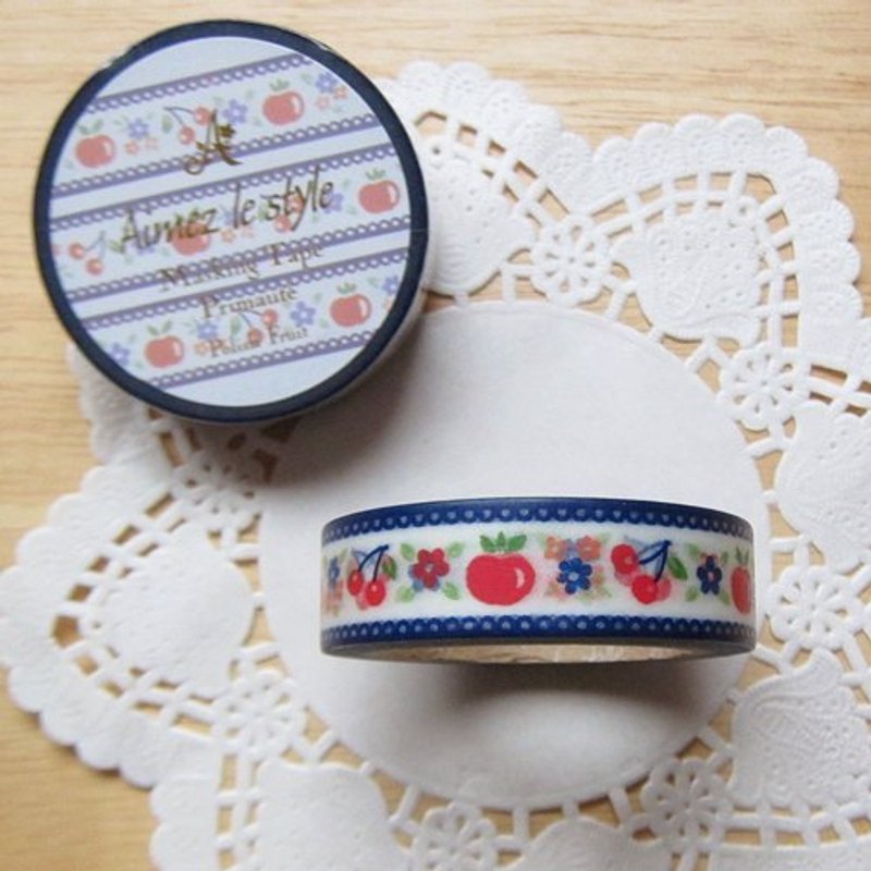 Aimez le style 和纸胶带 (02297 美味水果) - 纸胶带 - 纸 蓝色