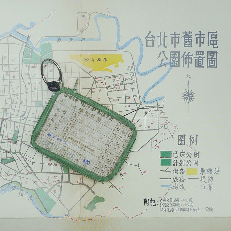 随身票卡钱包 / 小零钱包 Easycard Case - 公车月票 - 零钱包 - 棉 绿色