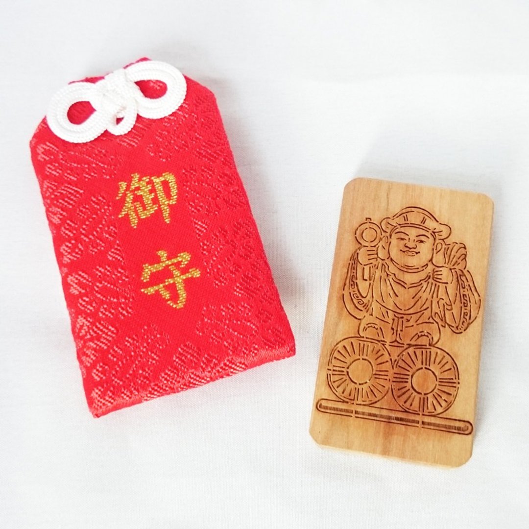 ㊣印度老山檀香木－日本御守袋【(财神)大黑天】 - 其他 - 木头 咖啡色
