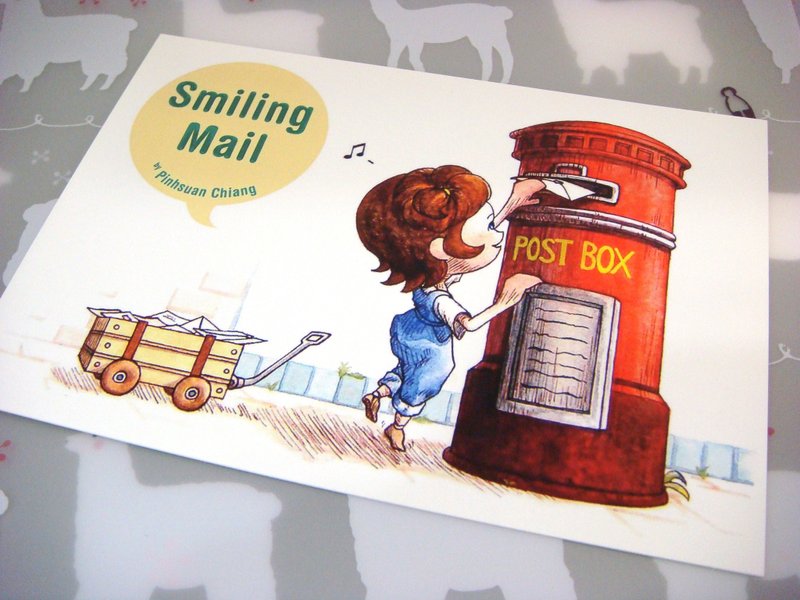 【Pin】要寄信给我喔 - 水彩插画明信片 - 卡片/明信片 - 纸 多色