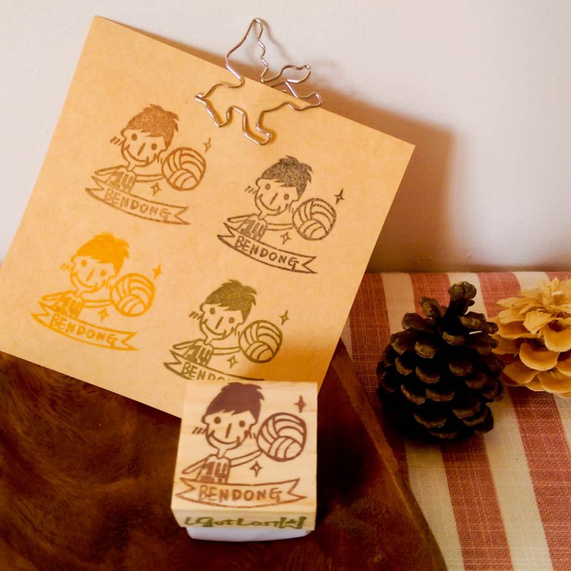 全订制 | 手刻小方章/ 中方章 (可加购小印台) - 印章/印台 - 木头 咖啡色