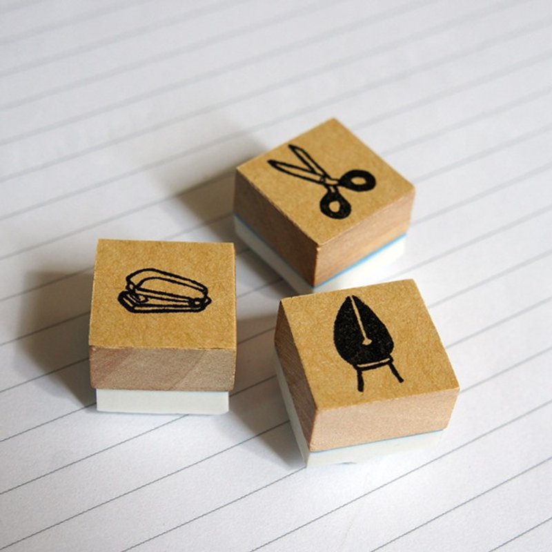 小东西}手刻橡皮章_文具好朋友3件组 - 印章/印台 - 橡胶 白色