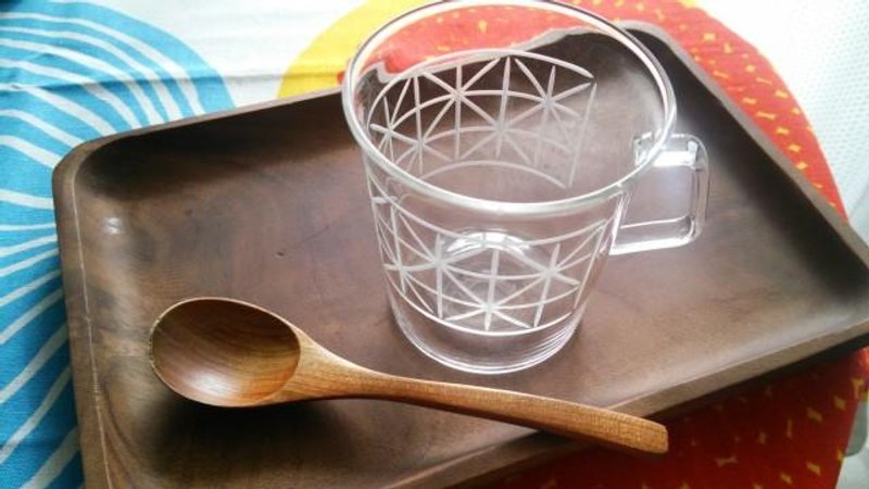 KIRIKO heat mug large lattices flower - 咖啡杯/马克杯 - 其他材质 