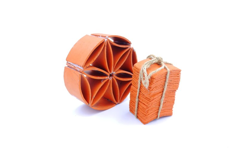 【DIY材料】砖制小物件 叠瓦(不含水泥) - 零件/散装材料/工具 - 其他材质 