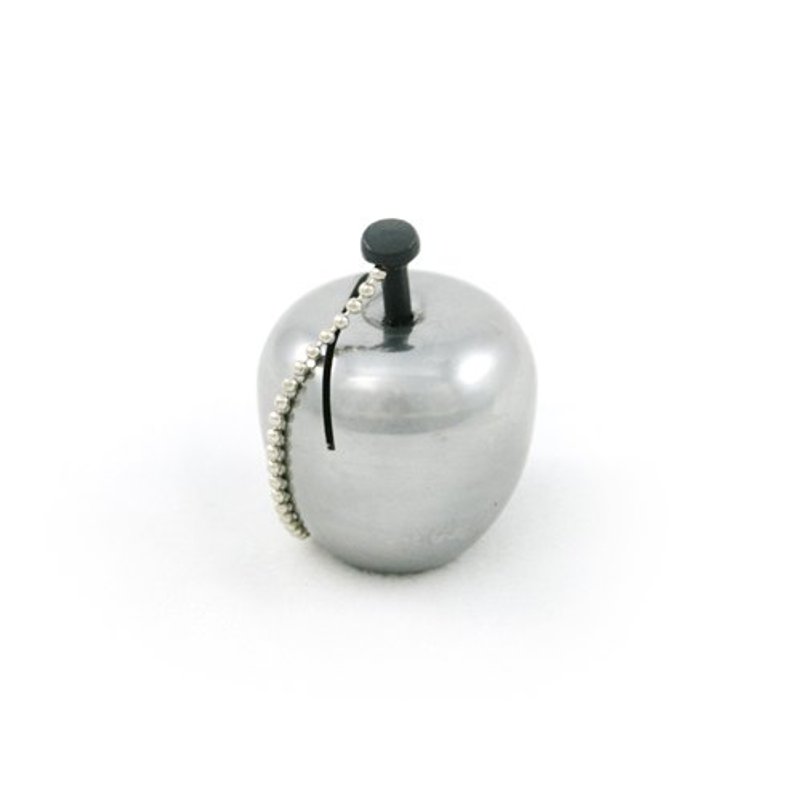 酷苹果磁铁钥匙圈/Memo夹　Key-Ring Apple - 冰箱贴/磁贴 - 其他金属 灰色