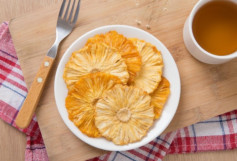 Double N天然鲜果干系列[凤梨干mini包] - 水果干 - 新鲜食材 黄色