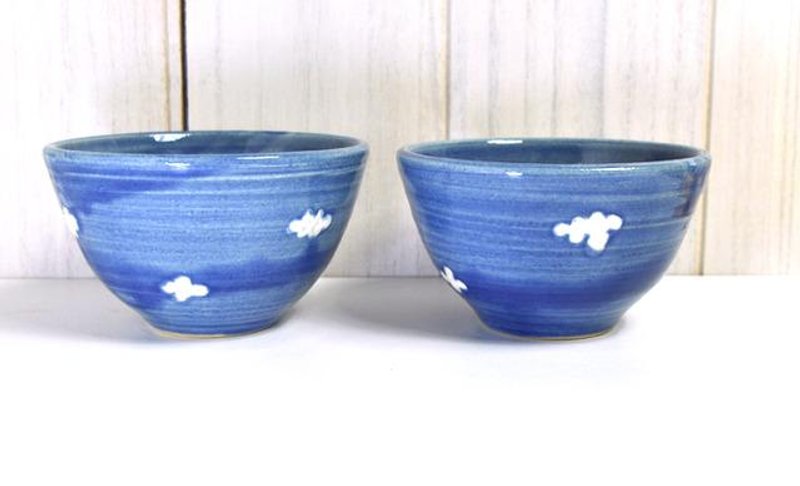 蓝天白云陶碗（大） 2014 - 茶具/茶杯 - 其他材质 蓝色