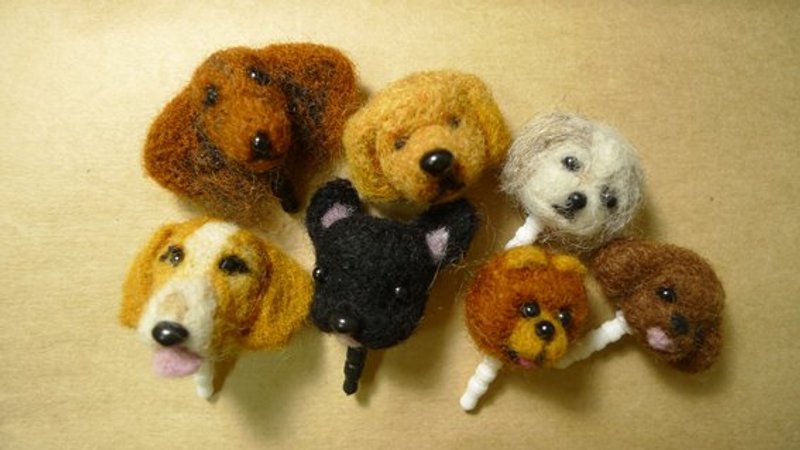 羊毛毡宠物宝贝防尘塞(头部)-此为定制款请提供照片 - 玩偶/公仔 - 羊毛 多色