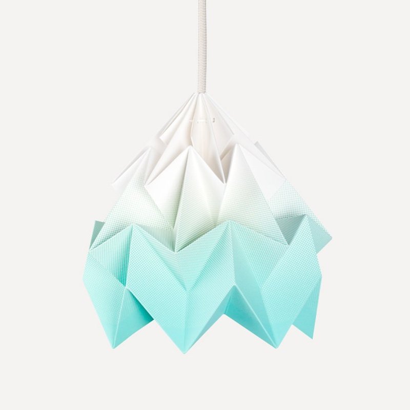 Studio Snoepuppe 摺纸吊灯・渐绿 - 灯具/灯饰 - 纸 