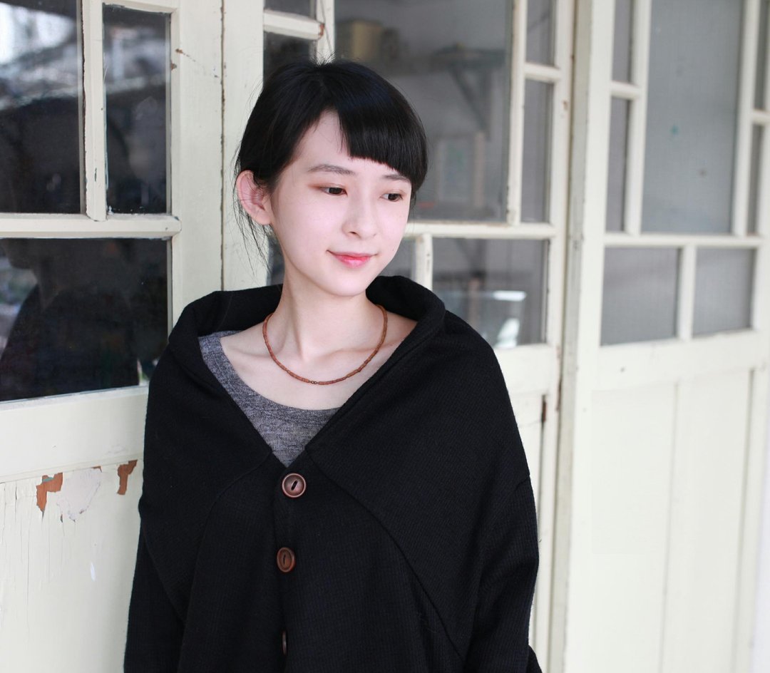OMAKE 三木扣风衣外套（黑） - 女装休闲/机能外套 - 其他材质 黑色