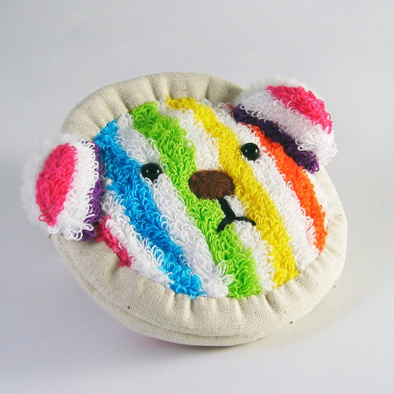 Cheerful。““熊”可爱”定制姓名 拉链零钱包~遇见彩虹 - 零钱包 - 其他材质 多色