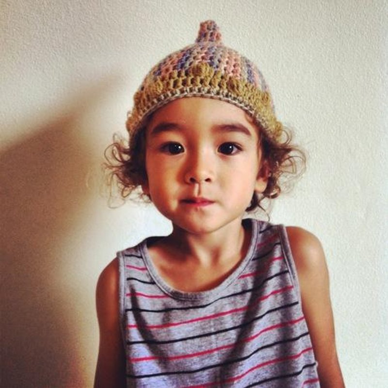 Dots M gnome beanie gnome beanie pixie kobito beige  winter warm australia  - 男装针织衫/毛衣 - 压克力 多色