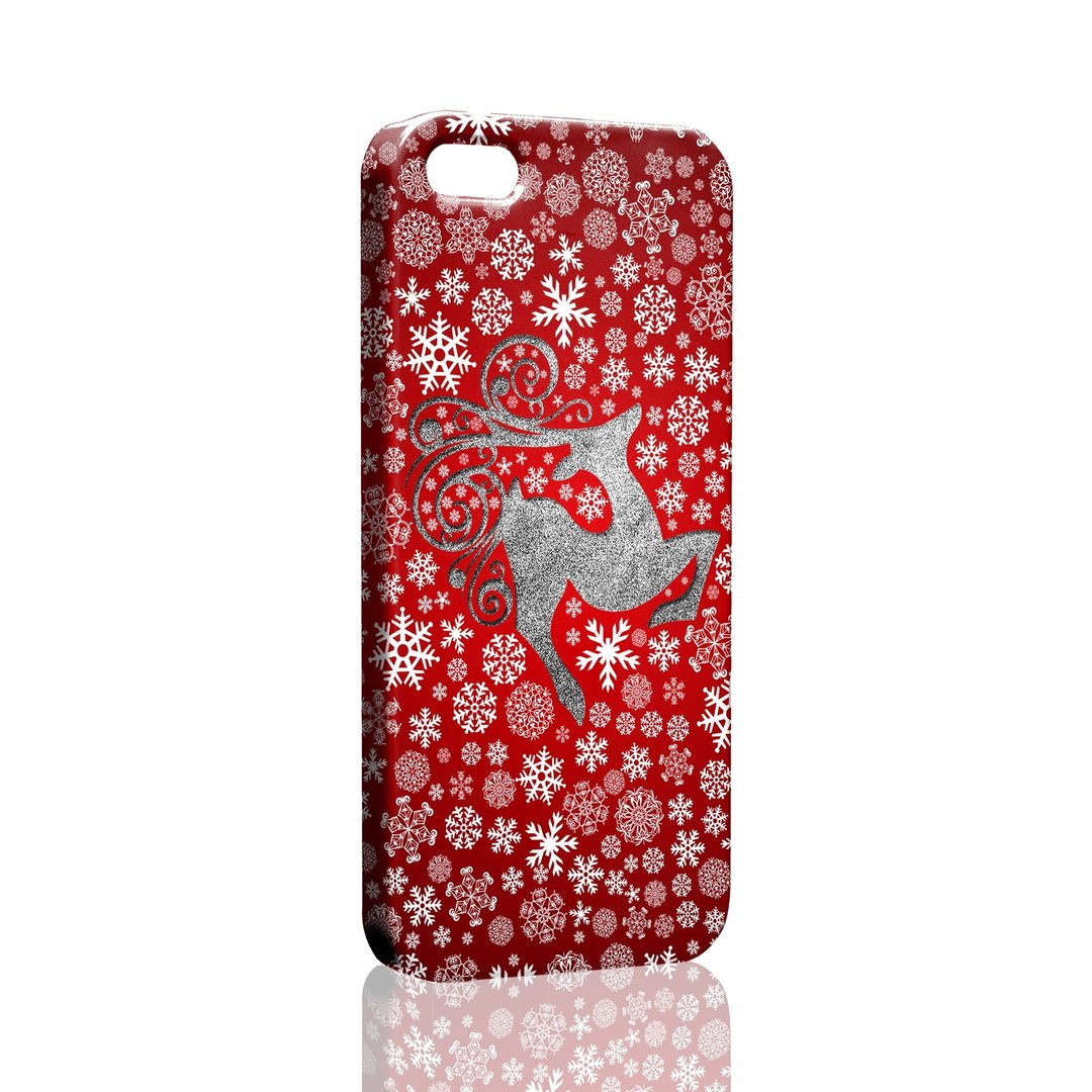 恋恋冬季雪鹿红色图案订制 Samsung S5 S6 S7 note4 note5 iPhone 5 5s 6 6s 6 plus 7 7 plus ASUS HTC m9 Sony LG g4 g5 v10 手机壳 手机套 电话壳 phonecase - 手机壳/手机套 - 塑料 红色