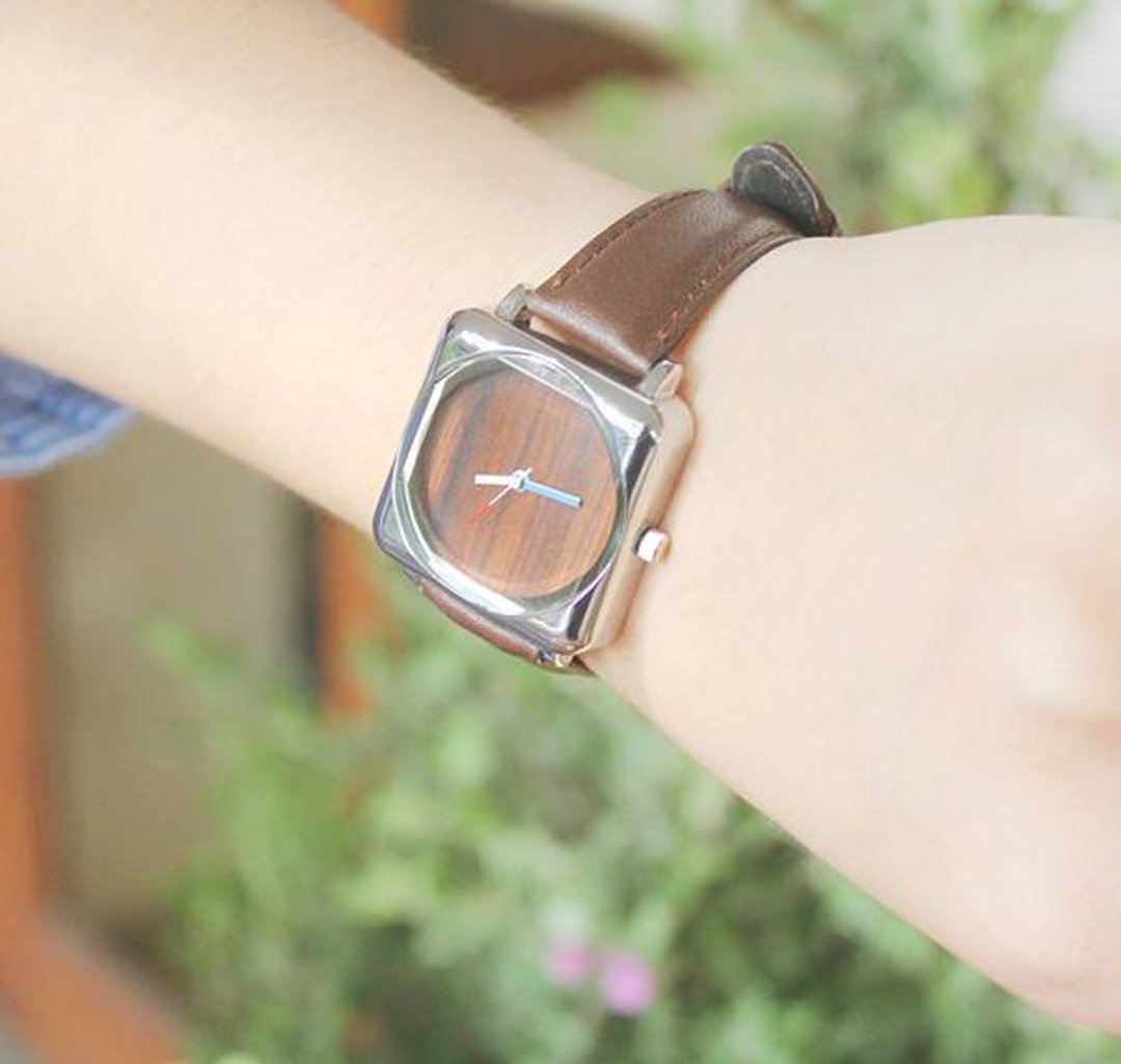 FRAME rosewood 木核 手工表 手表 - 女表 - 木头 咖啡色