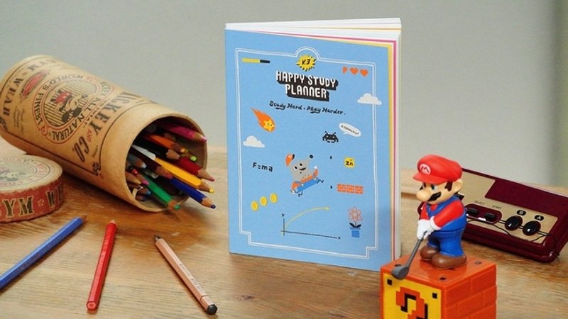 Happy Study Planner 快乐学习日志v.3 - 电玩/蓝▲即将绝版▲ - 笔记本/手帐 - 纸 蓝色
