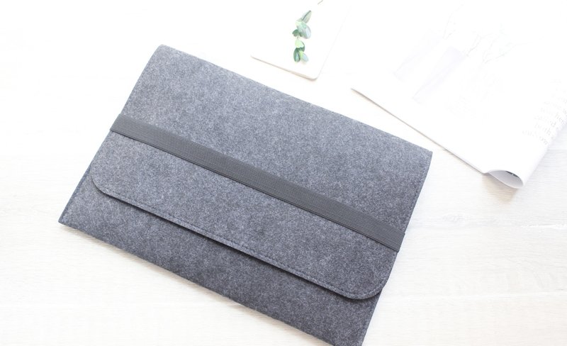深灰色 电脑保护套 笔电包 电脑包 2024 Macbook 12 可订制 045D - 平板/电脑保护壳 - 其他材质 