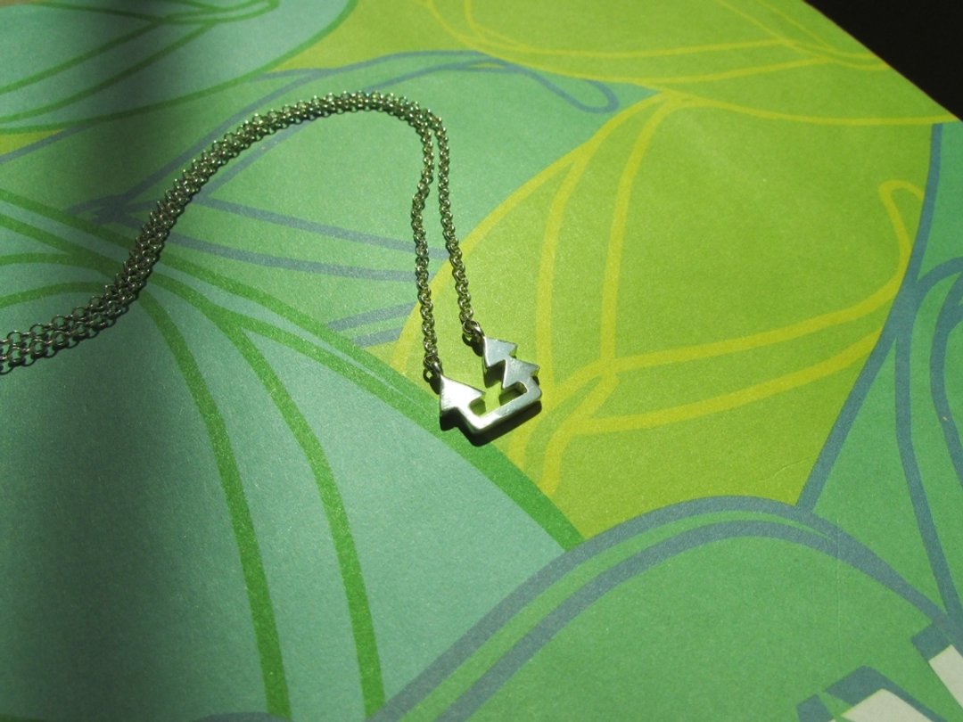 trees necklace_木木项链 | mittag jewelry | 设计师手工项链 - 项链 - 银 银色