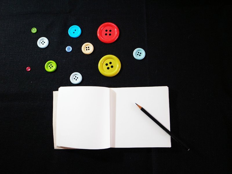 手作书衣－补充式手工笔记本(小本) - 笔记本/手帐 - 纸 白色