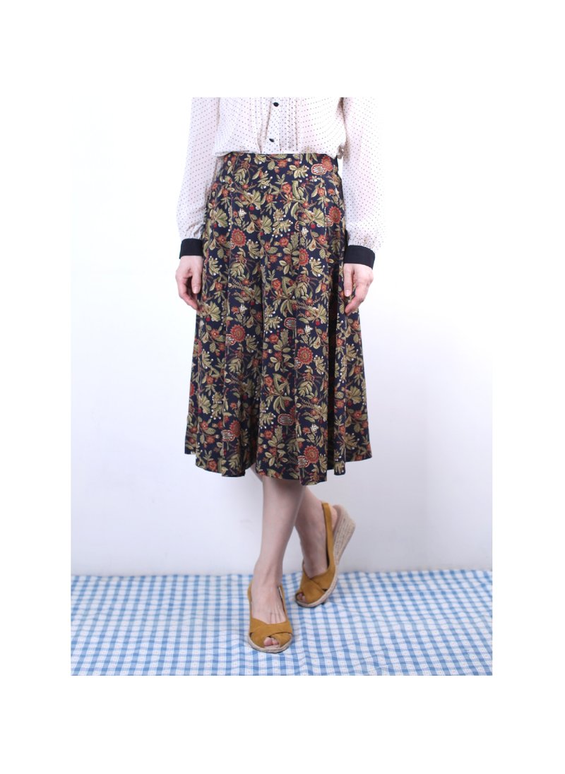 奇异花草古着裤裙 - 裙子 - 其他材质 