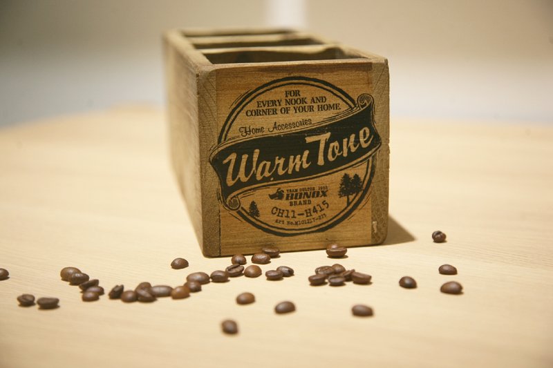 Dulton三格木盒 - 收纳用品 - 木头 咖啡色