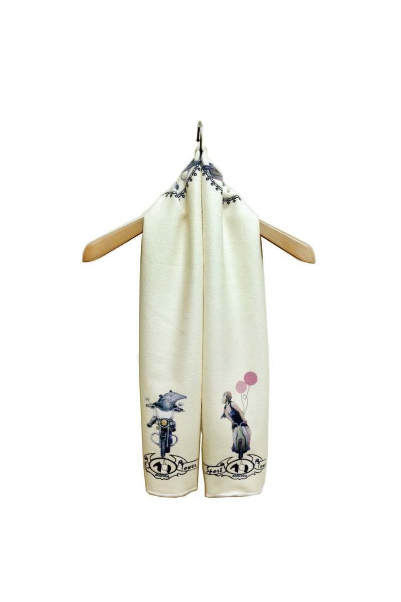 就是要晒恩爱骑车接吻篇-马来貘运动毛巾 - 毛巾浴巾 - 其他材质 黄色