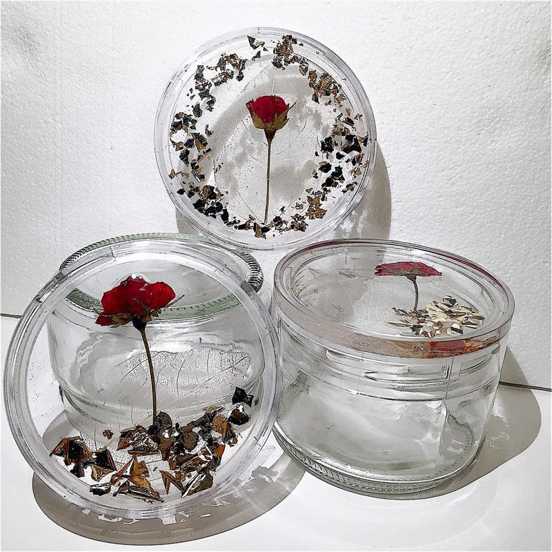 玫瑰花小瓶子 / Rose bottle - 摆饰 - 玻璃 