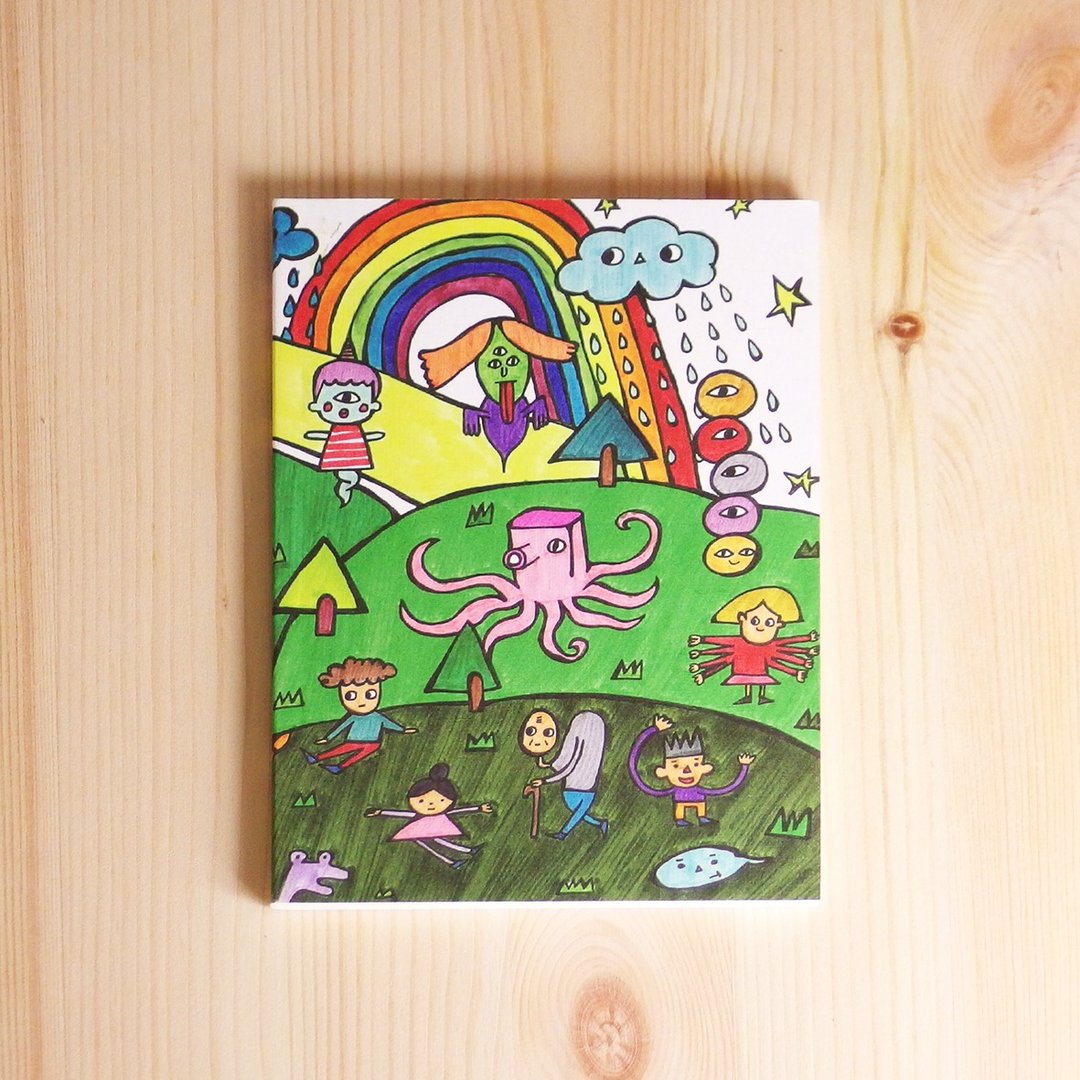 空白小笔记本 怪怪山坡地 - 笔记本/手帐 - 纸 绿色