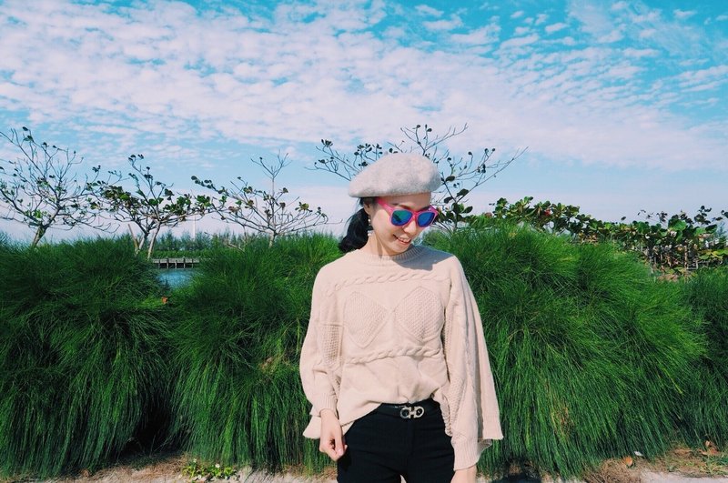 太阳眼镜│粉红色雾面框│蓝色反光镜片│抗UV400│2is Albee - 墨镜 - 塑料 粉红色