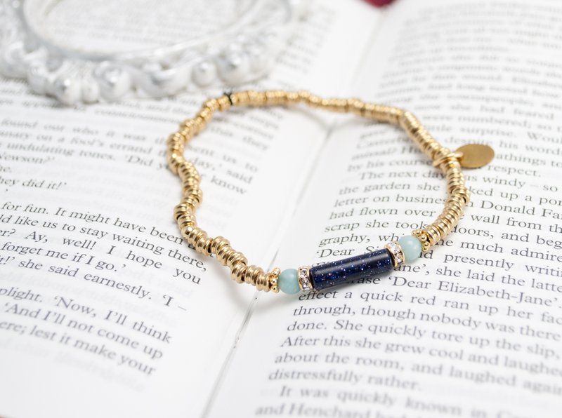 // La Don // 【中世纪-黄铜/天然石-星空】 - 手链/手环 - 其他材质 蓝色