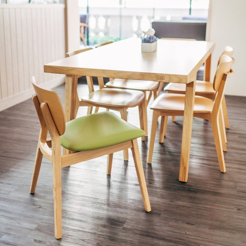 / viithe /  Fit L  斐特餐椅-皮革版 - 其他家具 - 木头 