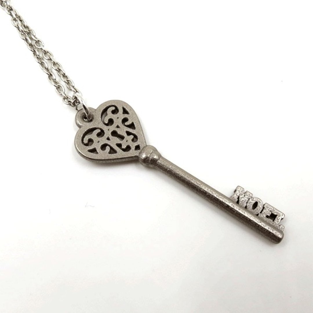 定制化饰物项链  - 三维打印 x Encrypt Pendant x 个人化 - 项链 - 其他金属 灰色